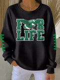 Women'S Football Print Casual Sweatshirt