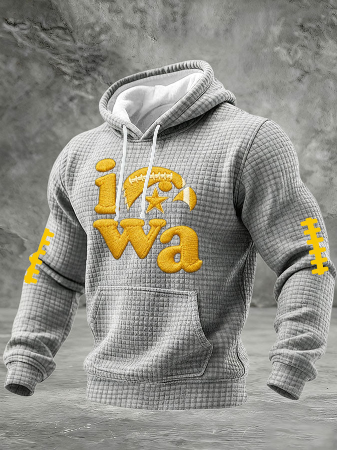 Men'S Football Printed Casual Hoodie