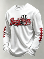 Men'S Football Printed Waffle T-Shirt
