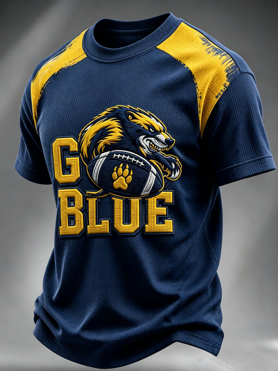 Men'S Football Fan Waffle T-Shirt