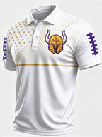 Men'S Football Printed Polo Shirt