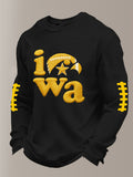 Men'S Football  Printed Waffle T-Shirt