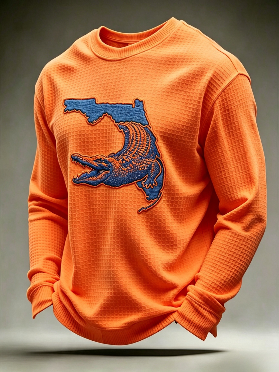 Men's Rugby Pattern Waffle T-shirt