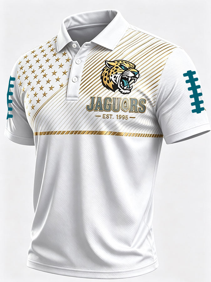 Men'S Football Printed Polo Shirts