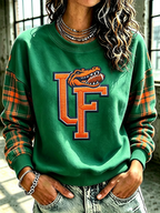 Women'S Retro Rugby Round Neck Sports Shirt