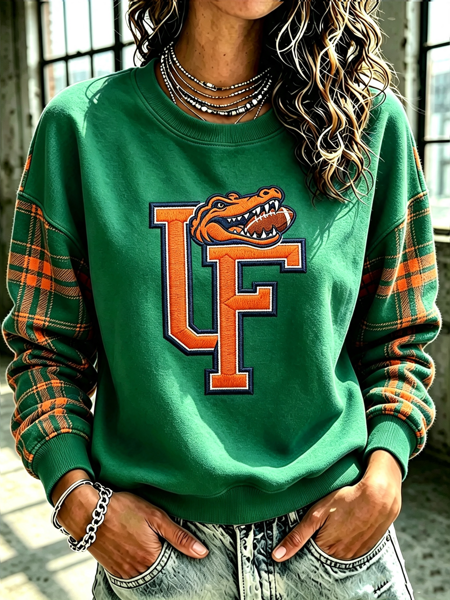 Women'S Retro Rugby Round Neck Sports Shirt