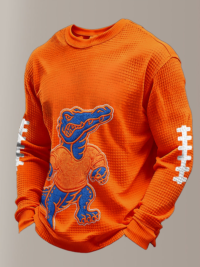 Men's Football Print Waffle T-shirt