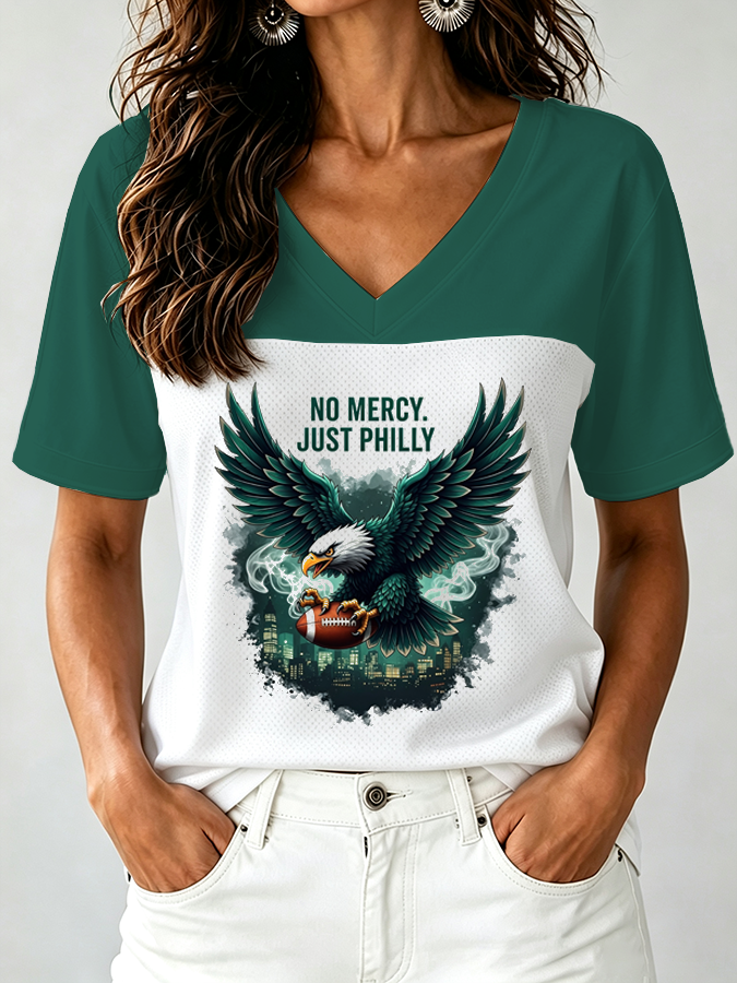 Women's Football Print T-shirt
