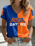 Women's Football Printed Casual Sweatshirt