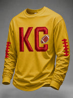 Men's Football Printed Waffle T-shirt