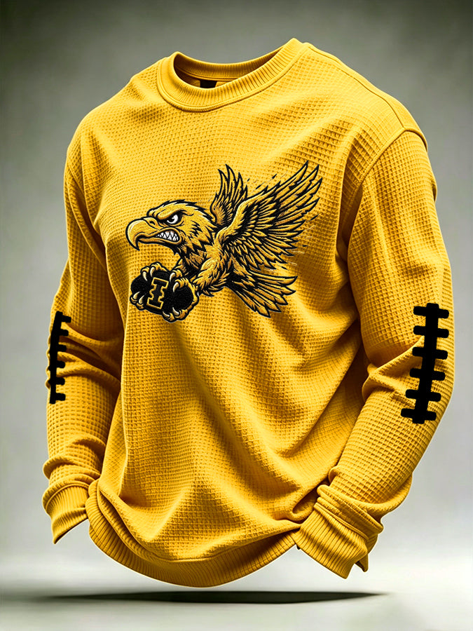 Men'S Football  Printed Waffle T-Shirt