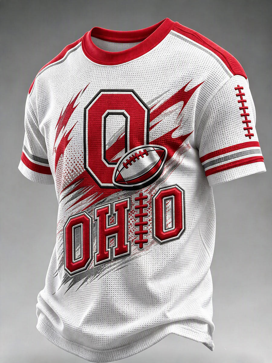 Men'S Football Fan Waffle T-Shirt