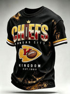 Men'S Football Fan Waffle T-Shirt