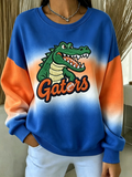 Women'S Retro Rugby Round Neck Sports Shirt