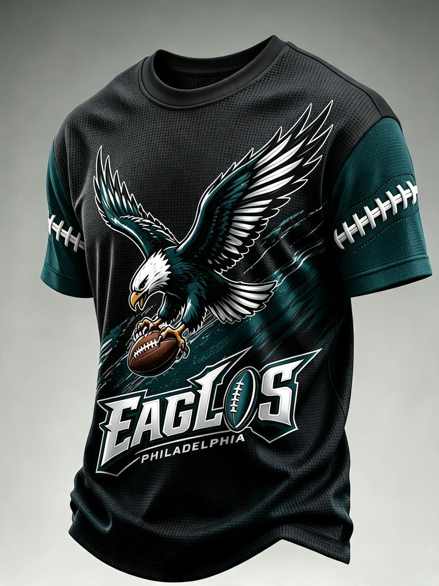 Men'S Football Fan Waffle T-Shirt