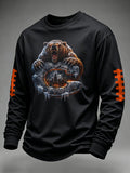 Men's Football Printed Waffle T-shirt