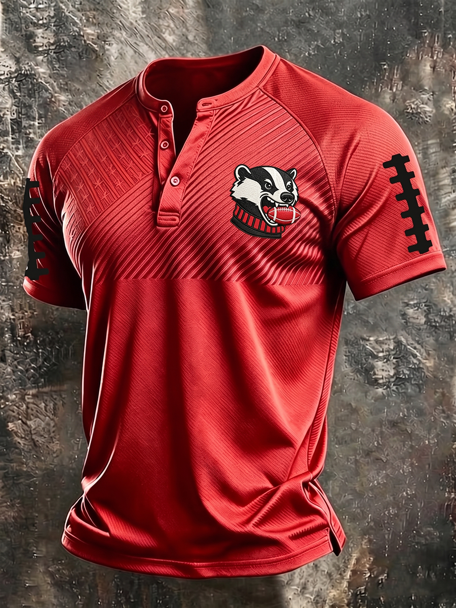 Men'S Football Printed Casual Printed T-Shirt