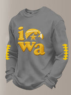 Men'S Football  Printed Waffle T-Shirt