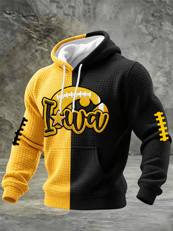 Men'S Football Printed Casual Hoodie