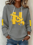 Women's Football Print Sweatshirt
