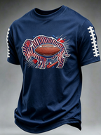 Men'S Football Printed Casual T-Shirt