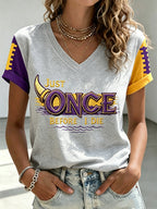 Women'S Football Print Short-Sleeve T-Shirt