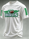 Men'S Football Print Waffle T-Shirt
