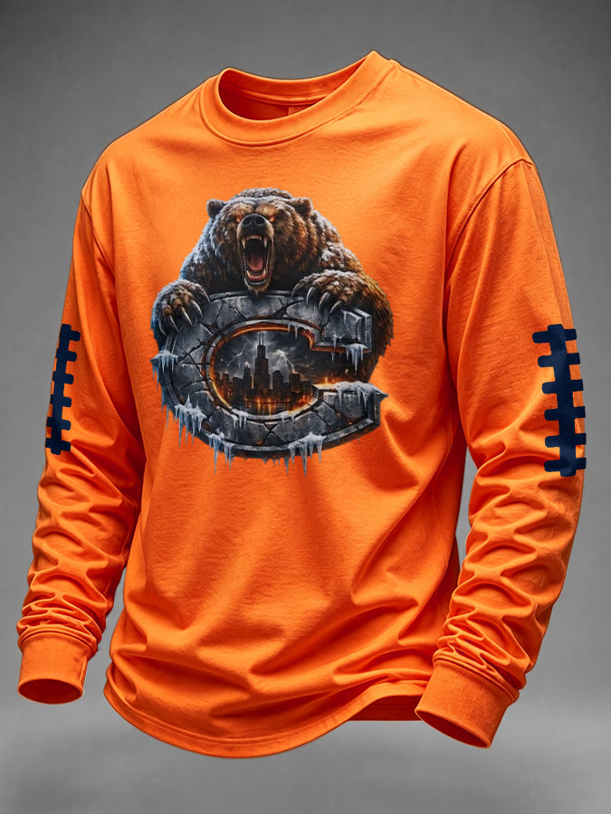 Men's Football Printed Waffle T-shirt