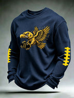 Men'S Football  Printed Waffle T-Shirt