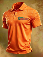 Men'S Retro Football Polo Shirt
