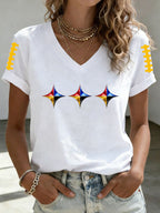 Women'S Football Print Short-Sleeve T-Shirt