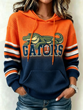 Women's Football Print Sweatshirt