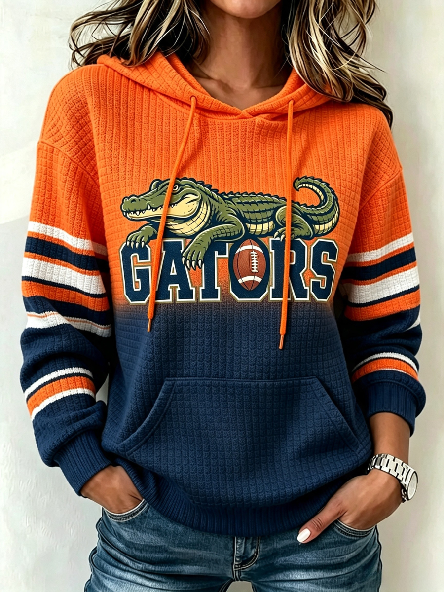 Women's Football Print Sweatshirt