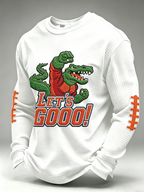 Men's Rugby Pattern Waffle T-shirt