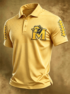 Men's Football Sports Casual Polo Shirt