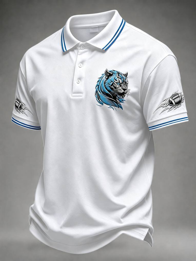 Men'S Sports Football Polo Shirt