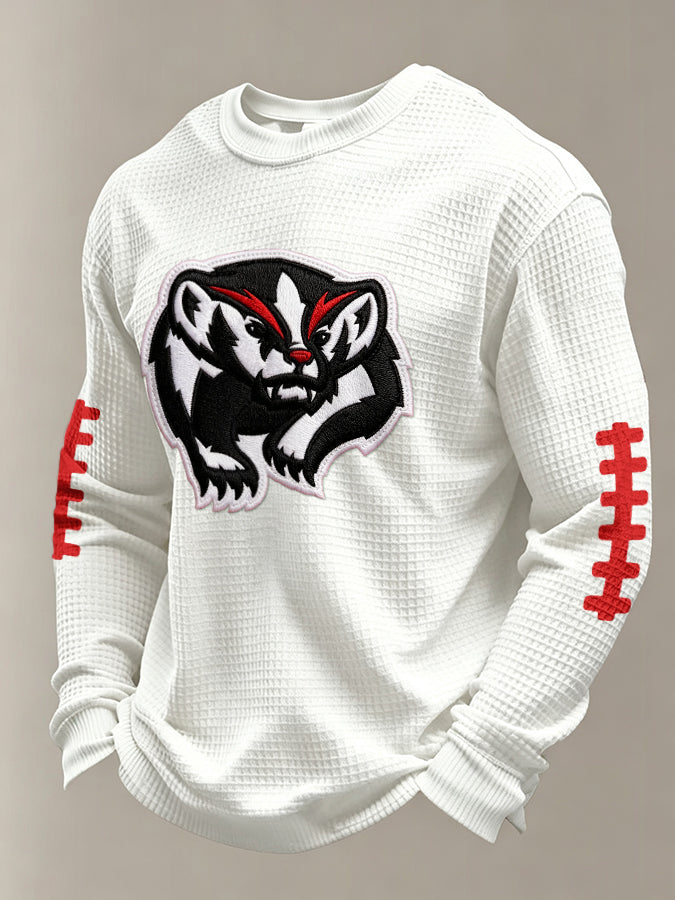 Men'S Football Printed Waffle T-Shirt
