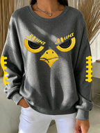 Women'S Football Print Casual Sweatshirt