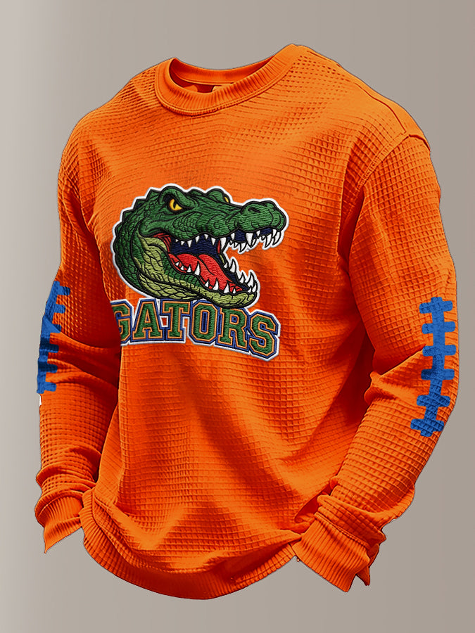 Men's Rugby Pattern Waffle T-shirt