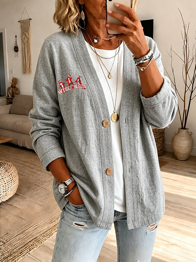 Women'S Football Fan Cardigan