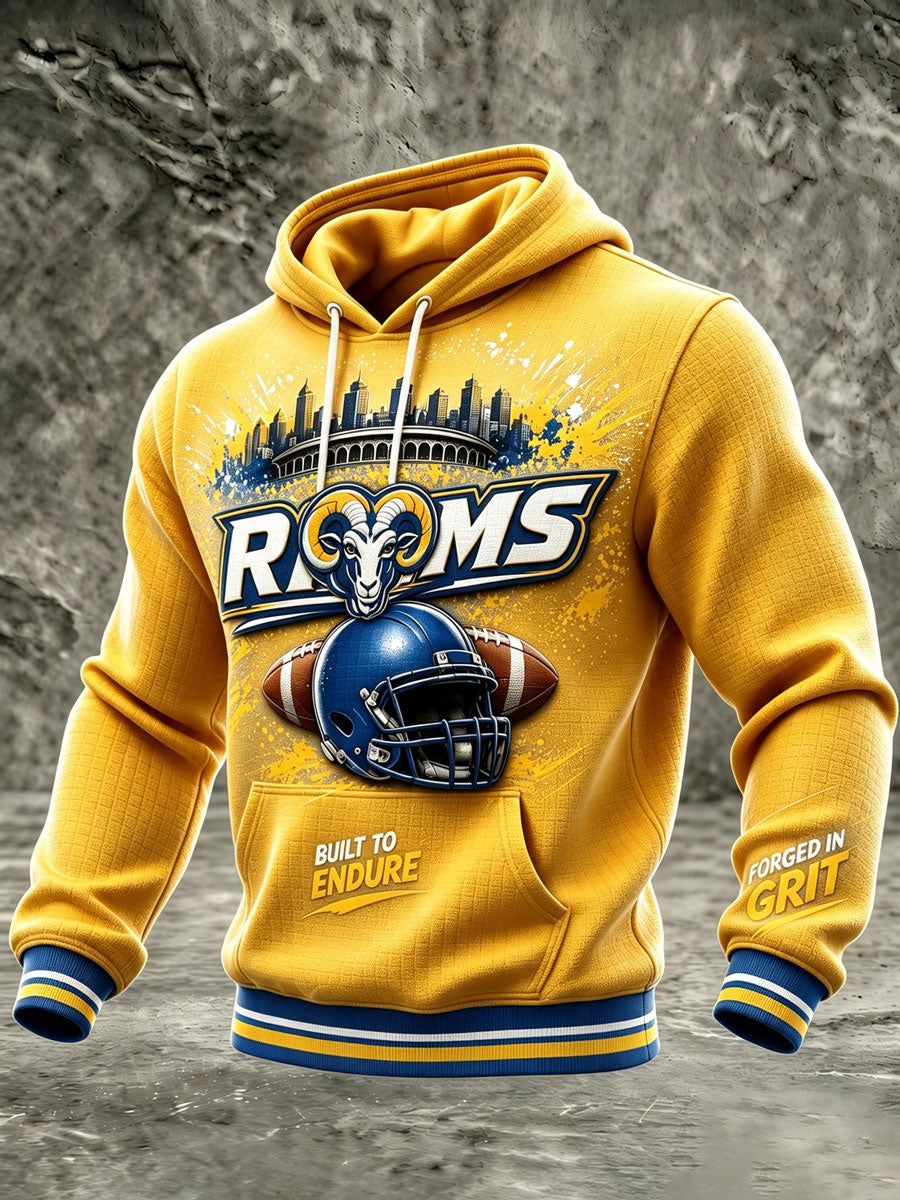 Men'S Football Game Printed Casual Hoodie