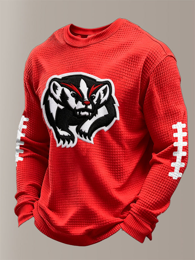 Men'S Football Printed Waffle T-Shirt