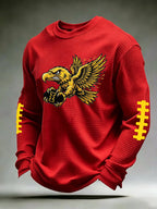 Men'S Football  Printed Waffle T-Shirt