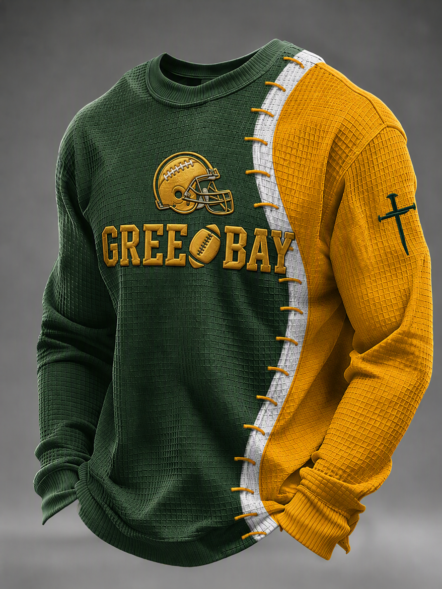 Men'S Football Fan  Print Casual Top