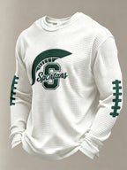 Men'S Football  Printed Waffle T-Shirt