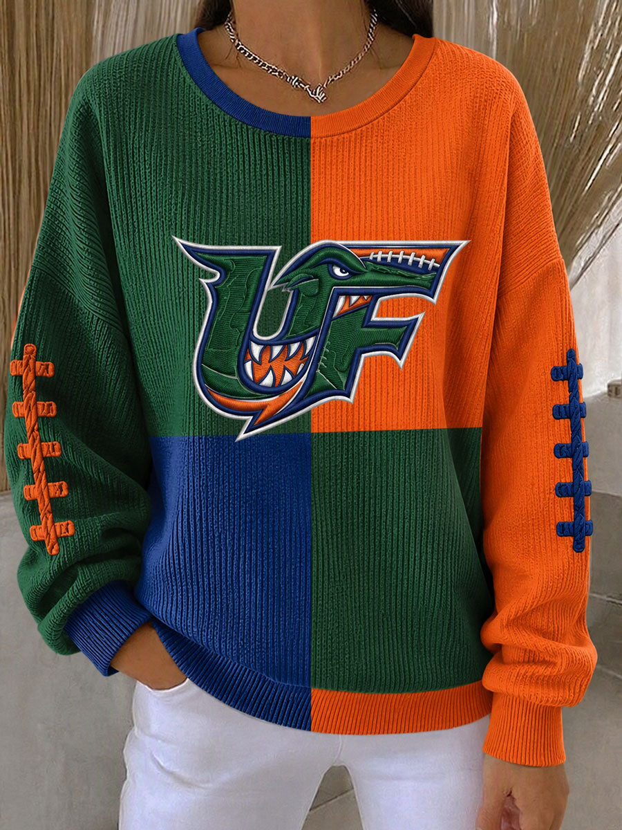 Women'S Football Print Casual Sweatshirt