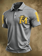 Men's Football Sports Casual Polo Shirt