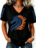 Women'S Gameday Football Lover Casual T-Shirt