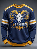 Men'S Football Game Printed Waffle T-Shirt