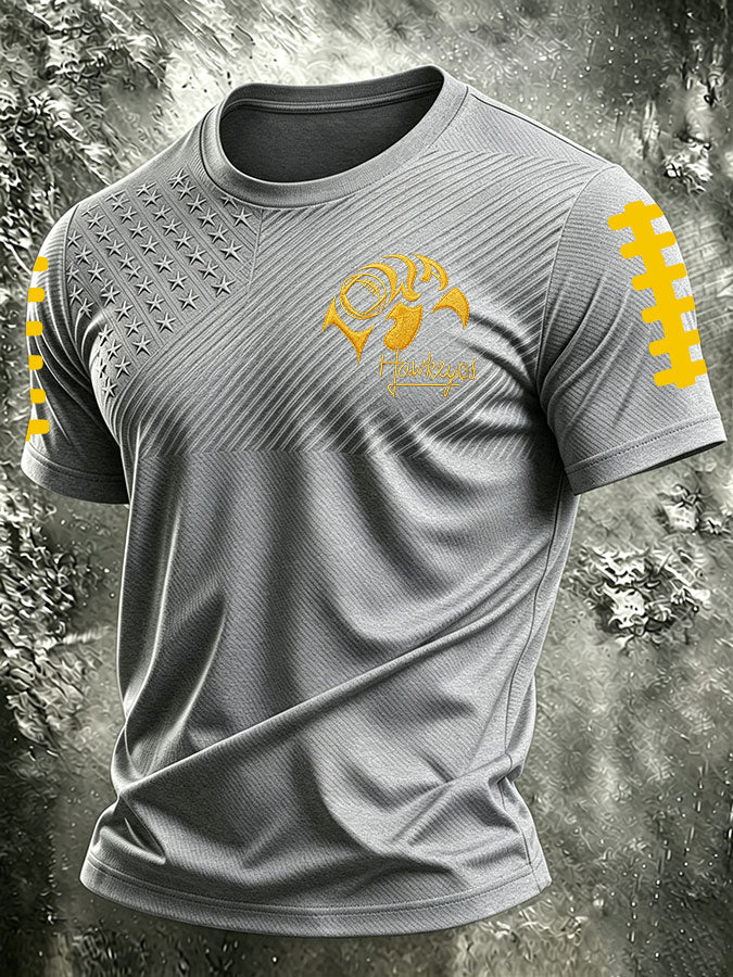 Men's Football Printed Short-Sleeve T-Shirt